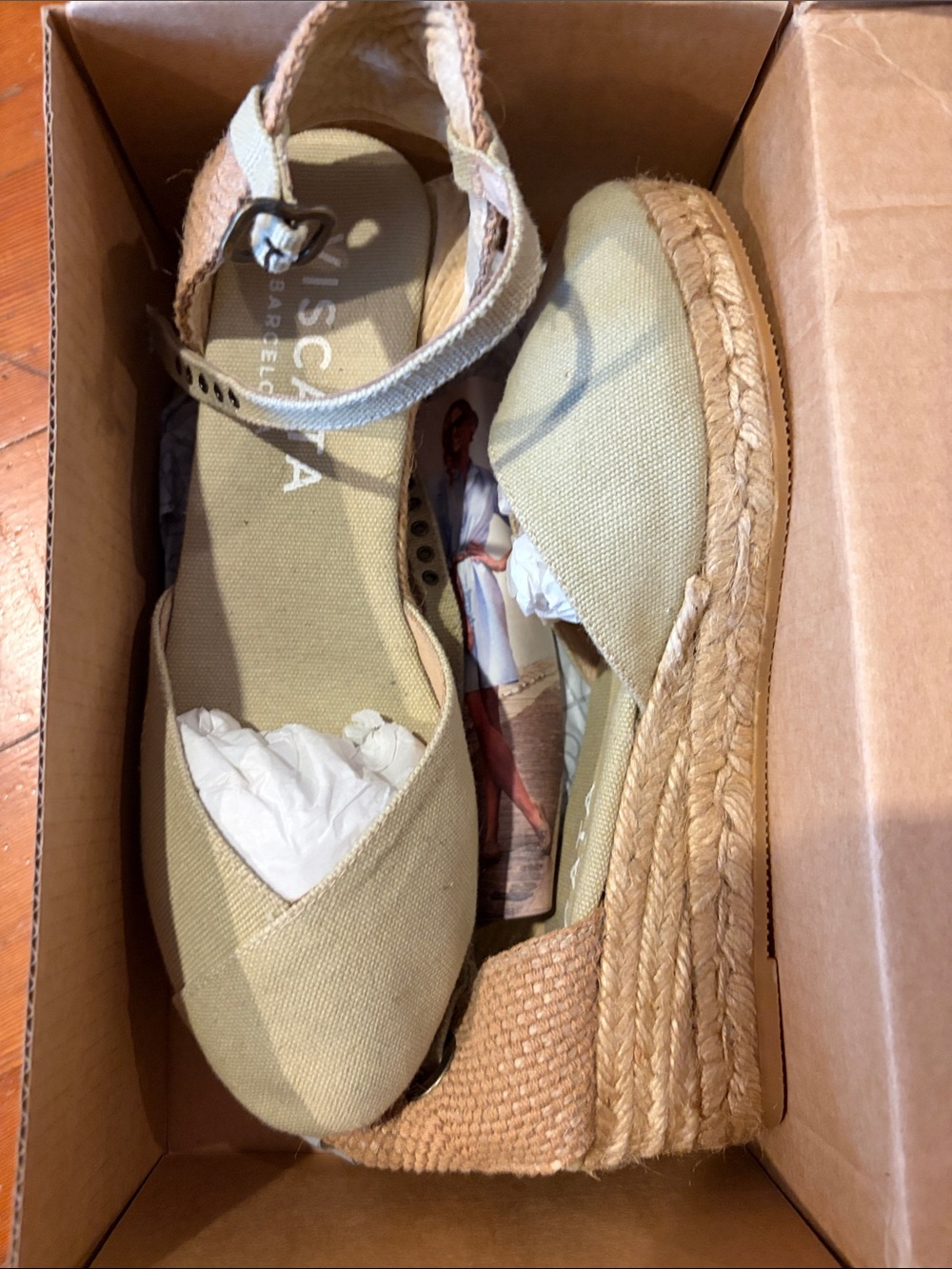 Viscata Barcelona Women’s Espadrilles — Natural Tan